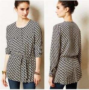 Anthropology Maeve Selva Pleated Top